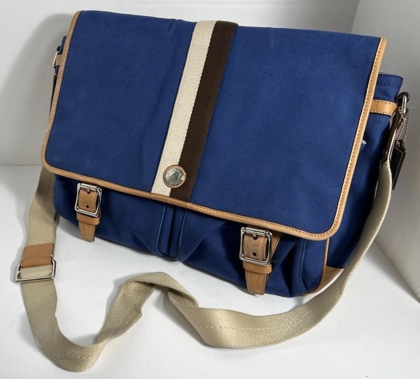 COACH Messenger bagBlue Canvas