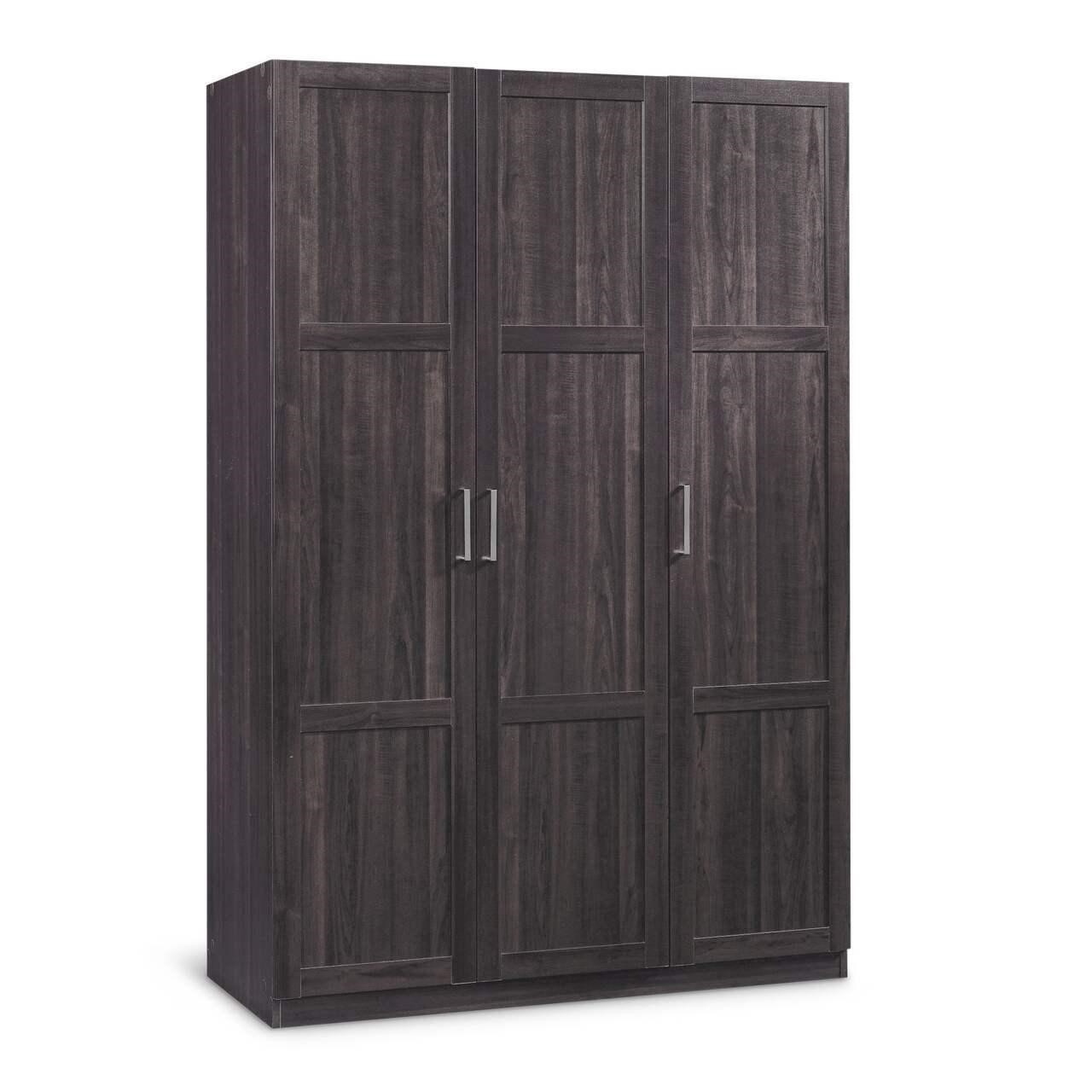 SEALED- 3-Door Wardrobe With Hanger Rod