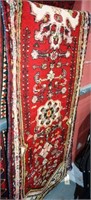 Vintage Persian pure wool handmade runner,