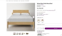 WF925  Wheat Benji Solid Wood Bed