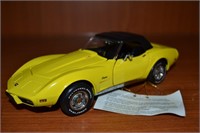 Franklin Mint 1975 Corvette Convertible Diecast