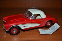Franklin Mint 1957 Corvette Convertible Diecast