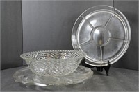 Cookie Tray, Serving Bowl and Relish Tray