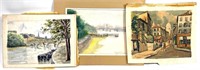 Three Watercolor Landscapes