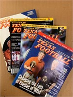 4x Vintage Football Magazines Texas Football