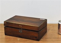 Early Brass Fitted Lap Desk
