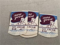 Sure Good Ice Cream wrappers (25)