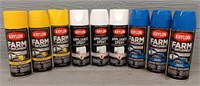 (9) Krylon Spray Paints Farm Implement/Appliance