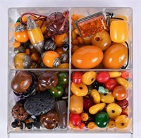 A Box of Assorted Beads and Ornaments