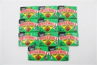 (9) 1989 BOWMAN Baseball Bubble Gum Card Packs