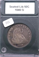 1840 O SEATED HALF DOLLAR VG PQ