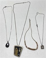 4pc Pendant Necklaces