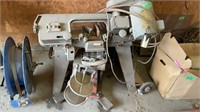Band saw and paint mixer