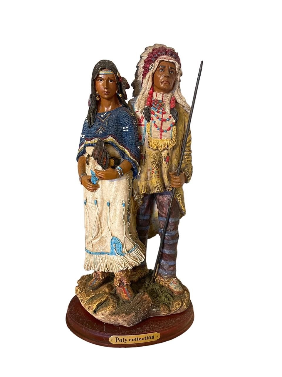 Native American Poly Collection Statue 14”H