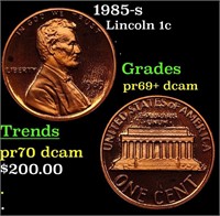 Proof 1985-s Lincoln Cent 1c Grades GEM++ Proof De