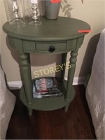 Green Side Table - 19 x 15 x 27