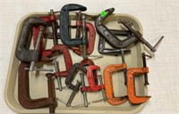 Lot of C-Clamps Pony, Vise Grip & More