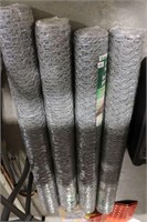 4 ROLLS OF 84" X 50" POULTRY NETTING