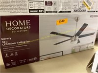 Home decor Merwry 52in.ceiling fan (missing pcs.)