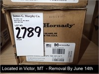 CASE OF (200) ROUNDS OF HORNADY 6.8 REM SPC 100
