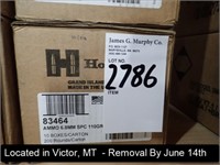 CASE OF (200) ROUNDS OF HORNADY 6.8 SPC 110 GR