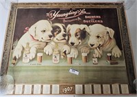 Yuengling & Son Brewers Poster Dogs Smoking