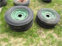 2-7.50-16 & 2-6.00-16 tires on 5 Hole Rims