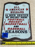 ALL AMERICAN HUSBAND SIGN