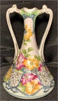 Vintage Japanese Hand Painted Porcelain Vase