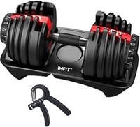USED-IMFit 5lb-52.5lb Adjustable Dumbbell with Fre