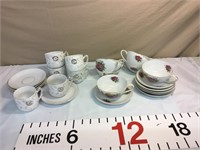 China cups and saucers . 2 sets of (6) place