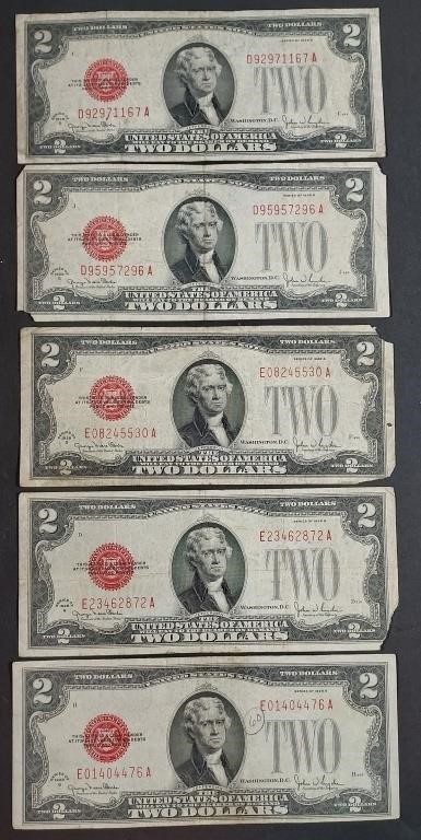 10  Series 1928  $2 Legal Tender Red Seals