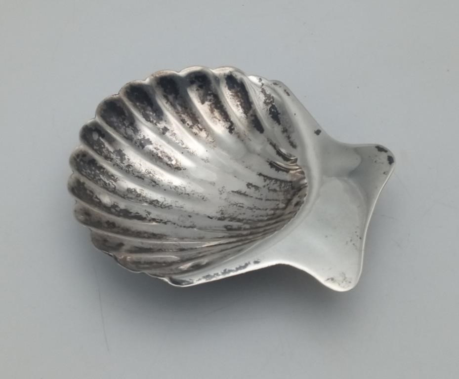 Sterling silver Clam Shell nut dish 26 grams