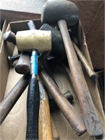 Group of hammers and mallets