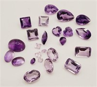 (LB) Amethyst Gemstones - Mixed Cuts - (approx.