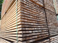 Qty Of (204) 2 In. x 4 In. x 10 Ft Rough Cut Pine