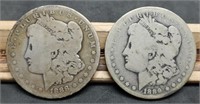 1888-O & 1889-O Morgan Silver Dollars