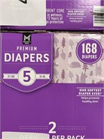 MM 168 diapers size 5