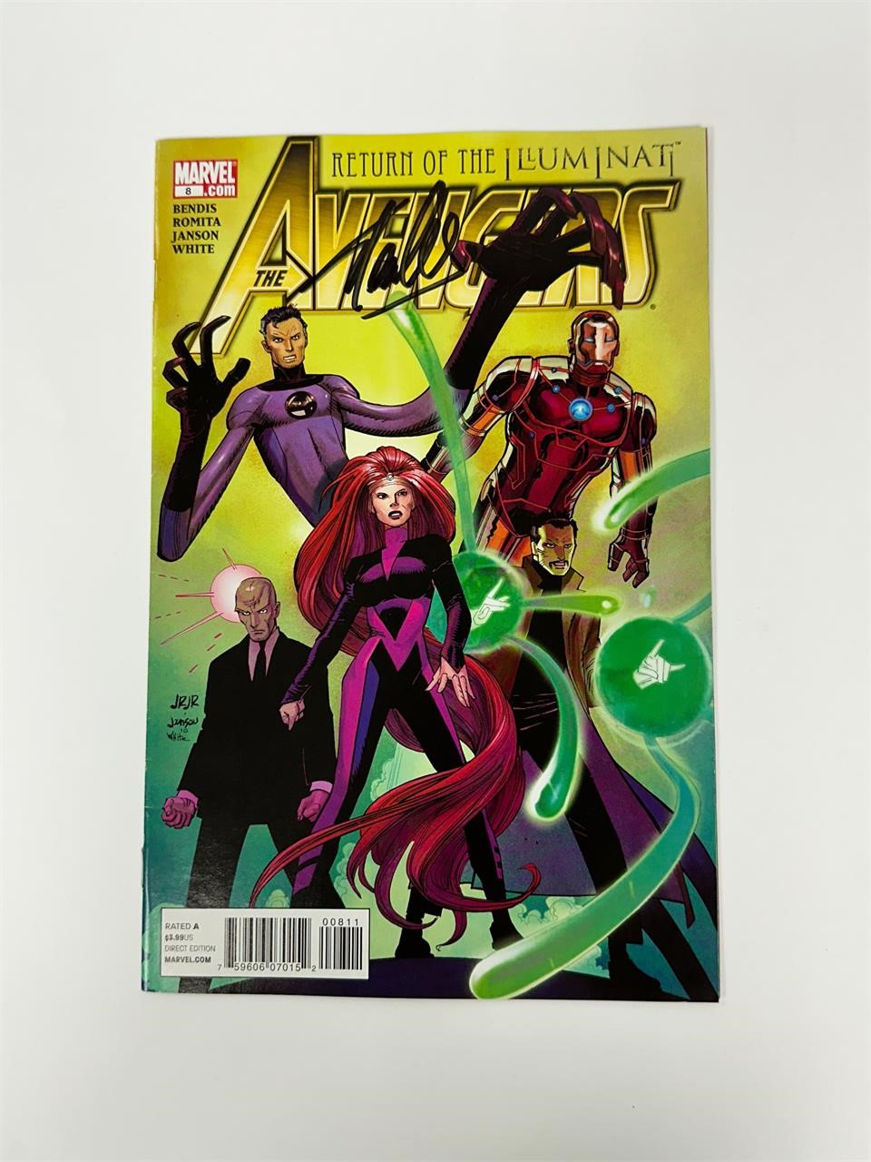 Autograph COA Avengers #8 COmics