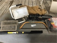LIGHT, REGISTERS, BOW SAW, BLOWER,, OTHER