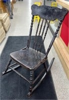 Wooden Rocking Chair (missing one spindle)