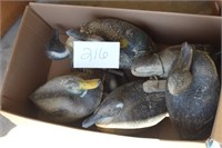 6 PLASTIC DUCK DECOYS