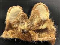 Hand-Made Fur Mittens