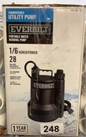Everbilt Submersible Utility Pump 1/6HP $109 R