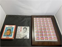 Sealed Elvis 8 Track and CD with Elvis Stamps