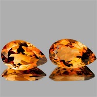 Natural Golden Orange Citrine 13x8 MM {Flawless-VV