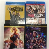 4 Blu-Ray Movies