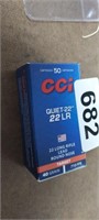 (50) CCI .22LR ROUND NOSE AMMO