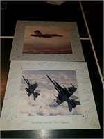 Two vintage McDonnell Douglas fighter jet photos