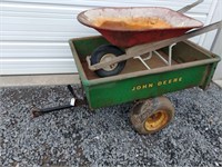 John Deere Tractor Cart, #80, Flip Out Tail Gate,